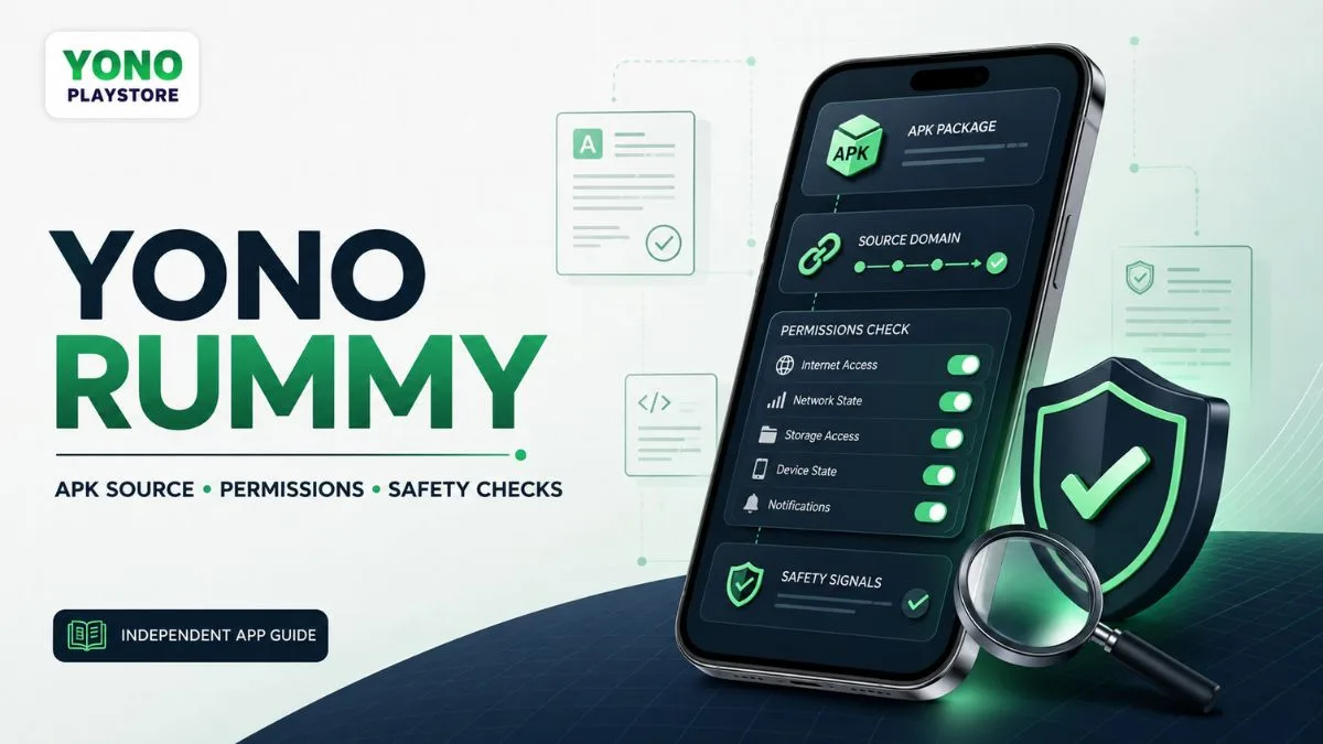 Yono Rummy App: Identity, APK Source, Permissions & Safety Checks illustration