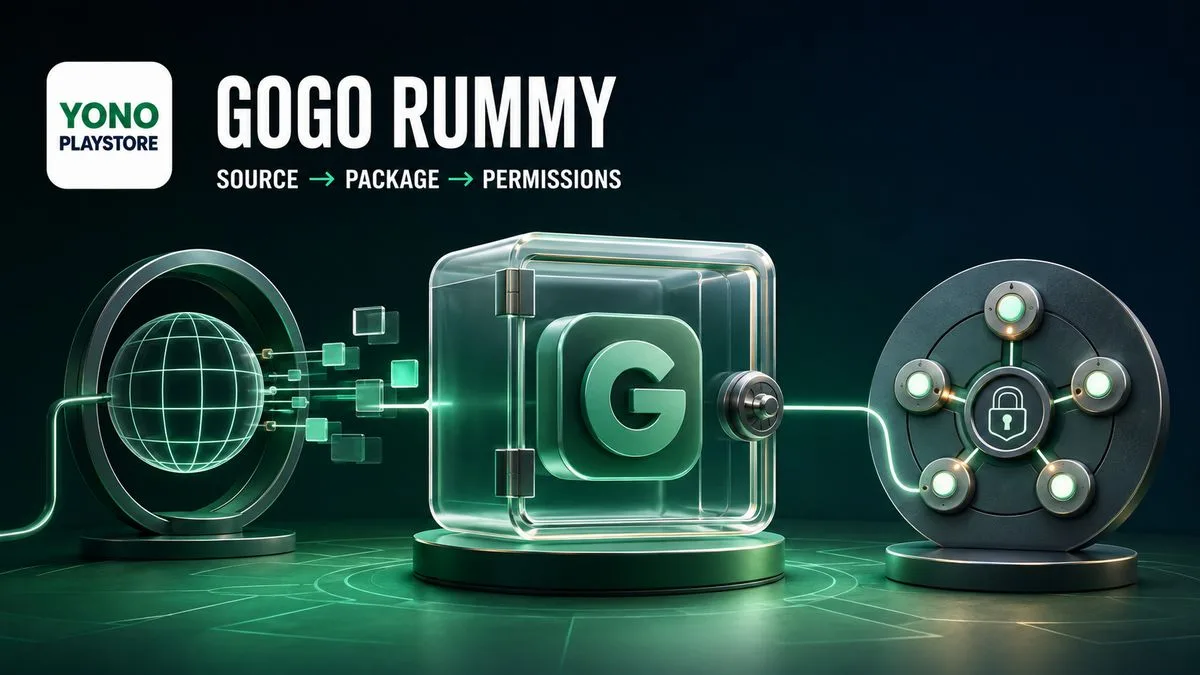 GoGo Rummy App: Identity, APK Source and Permission Checks illustration